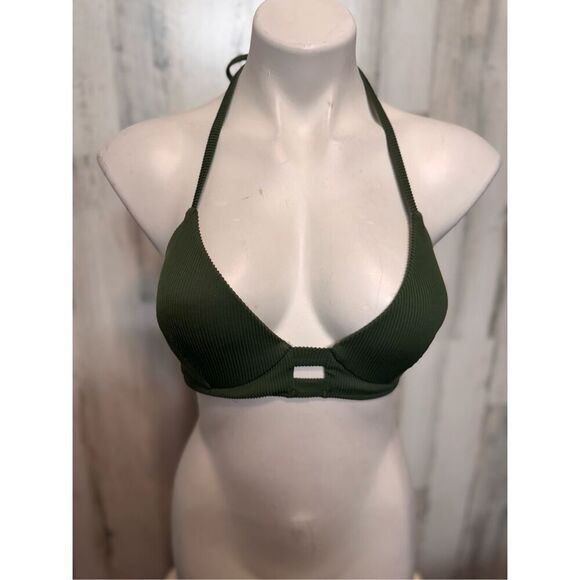 Green swimsuit bikini top size 34C - Picture 2 of 7